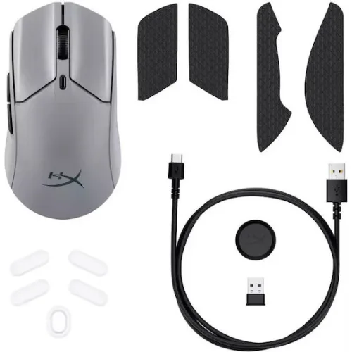 HyperX Pulsefire Haste 2 Pro 4K Wireless Gaming Mouse - Grey - A1KY5AA