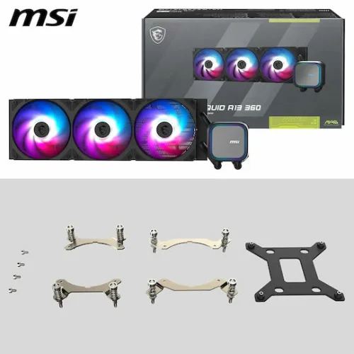 MSI HYDRO COOLER MAG CORELIQUID A13 360, ARGB, INTEL LGA 1851/1700, AMD AM4/AM5, BLACK, 3YW.