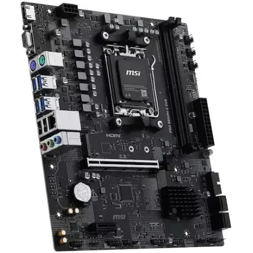 MSI MB PRO B850M-E EVO, SOCKET AMD AM5, CS AMD B850, 2 DIMM SOCKETS DDR5, HDMI/ VGA, PCI-E GEN 5.0, 2.5G LAN, MICRO-ATX, 3YW.
