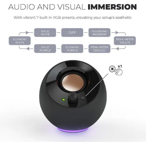 SPEAKERS CREATIVE PEBBLE SE BLACK