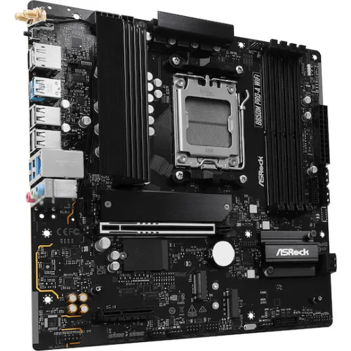 ASROCK MB B850M PRO-A WIFI, SOCKET AMD AM5, CS AMD B850, 4 DIMM SOCKETS DDR5, HDMI/ DP, PCI-E GEN 4.0, 2.5G LAN, WIFI6E, MICRO-ATX, 3YW.
