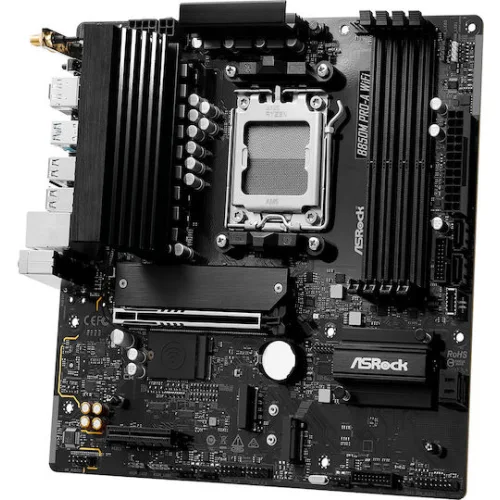 ASROCK MB B850M PRO-A WIFI, SOCKET AMD AM5, CS AMD B850, 4 DIMM SOCKETS DDR5, HDMI/ DP, PCI-E GEN 4.0, 2.5G LAN, WIFI6E, MICRO-ATX, 3YW.