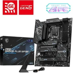 MSI MB Z890 GAMING PLUS WIFI6E, SOCKET INTEL LGA1851, CS INTEL Z890, 4 DIMM SOCKETS DDR5, DP/HDMI, PCI-E GEN 5.0, 5G LAN, WIFI6E, ATX, 3YW.