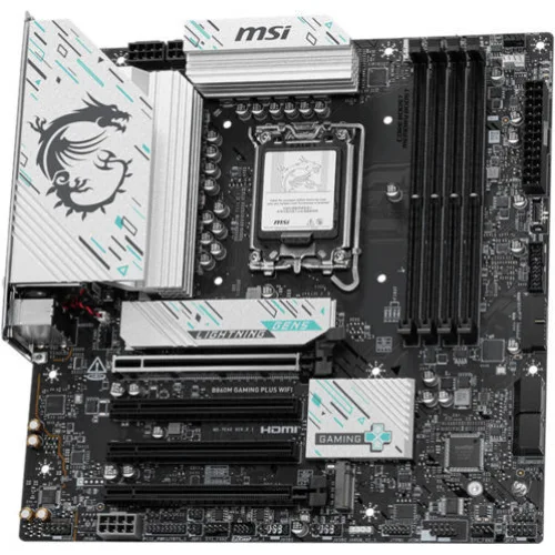 MSI MB B860M GAMING PLUS WIFI, SOCKET LGA1851 CPU, CS INTEL B860, 4 DIMM SOCKETS DDR5, HDMI/DP/ THUNDERBOLT V.4, PCI-E GEN 5.0, 5G LAN, WIFI7, ATX, 3YW.