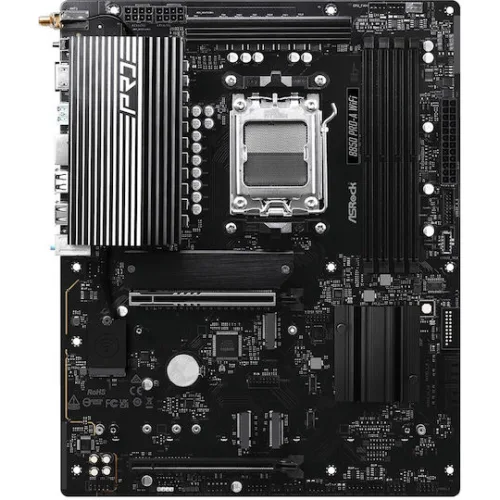 ASROCK MB B850 PRO-A WIFI, SOCKET AMD AM5, CS AMD B850, 4 DIMM SOCKETS DDR5, HDMI, PCI-E GEN 5.0, 2.5G LAN, WIFI6E, ATX, 3YW.