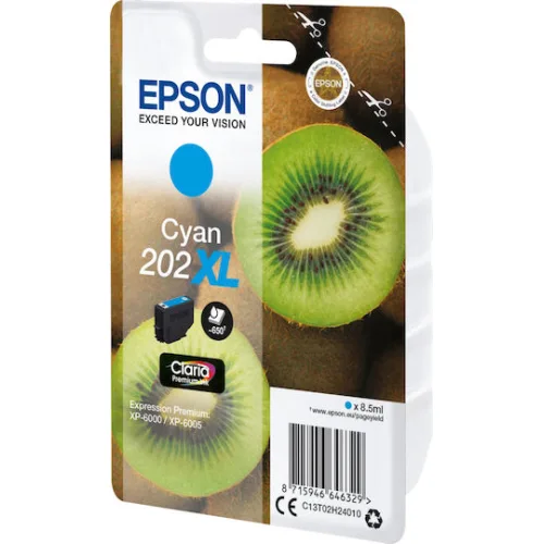 Epson Μελάνι Inkjet 202XL Cyan (C13T02H24010) (EPST02H240)