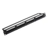 VENTION 24-Port Cat6 Unshielded Patch Panel Black (KGCB0) (VENKGCB0)
