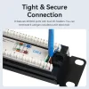VENTION 24-Port Cat6 Unshielded Patch Panel Black (KGCB0) (VENKGCB0)