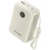 VENTION 20000mAh Power Bank (USB-C + USB-C/USB-C/USB-A) with Built-in USB-C to USB-C Cable 22.5W Beige LED Display Universal Type (FKBN0-C-TY) (VENFKBN0-C-TY)
