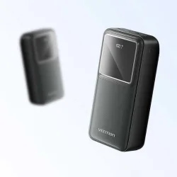 VENTION 30.000mAh Power Bank (Micro-USB + USB-C + USB-A + USB-A) 22.5W Black Led Display Type (FHMB0) (VENFHMB0)