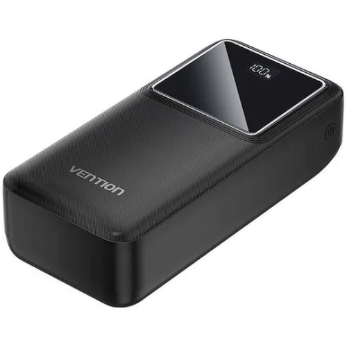 VENTION 30.000mAh Power Bank (Micro-USB + USB-C + USB-A + USB-A) 22.5W Black Led Display Type (FHMB0) (VENFHMB0)