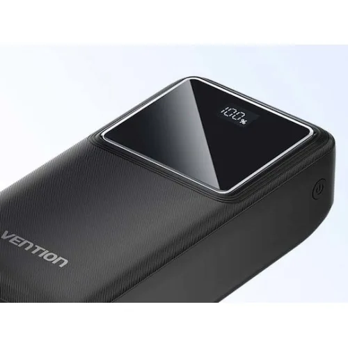 VENTION 30.000mAh Power Bank (Micro-USB + USB-C + USB-A + USB-A) 22.5W Black Led Display Type (FHMB0) (VENFHMB0)