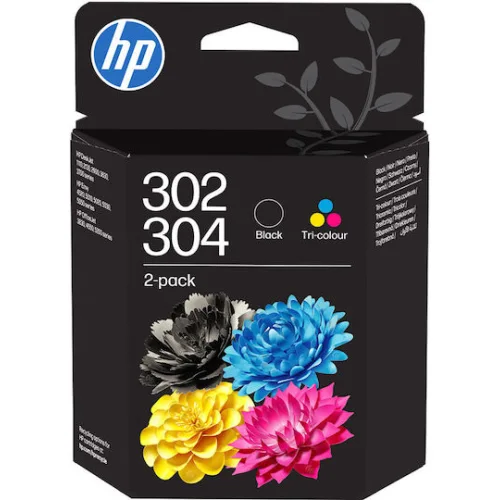 HP 302/304 Tri-color/Black Ink Cartridge Combo 2 Pack