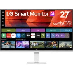 LG AI U5s IPS HDR Smart Monitor / TV Monitor 27" FHD 1920x1080 με Χρόνο Απόκρισης 5ms GTG Λευκό