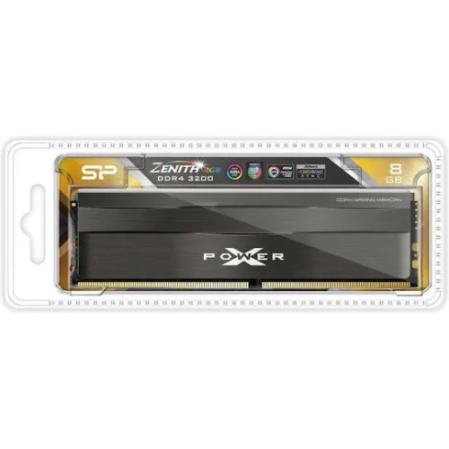 SILICON POWER μνήμη DDR4 UDIMM XPOWER Zenith, 8GB, RGB, 3200MHz, CL16