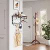 Vasagle Επιτοίχιο Μεταλλικό Ράφι με 5 Άγκιστρα και 1 Ράγα Ρούχων 60 x 30 x 31.7 cm  (LCR11BX) (VASLCR11BX)