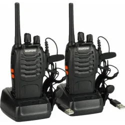 BAOFENG σετ ασύρματοι πομποδέκτες BF-88E, PMR, 0.5W, μαύρο, 2τμχ