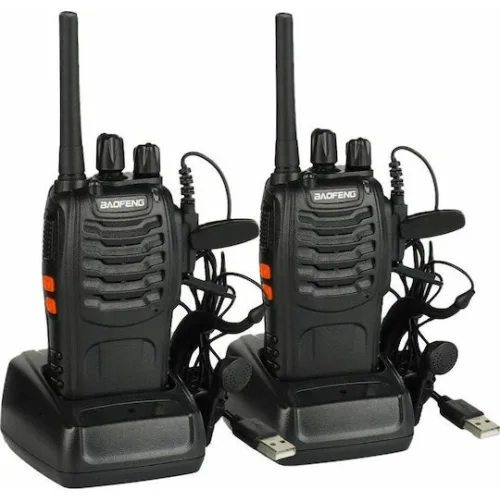 BAOFENG σετ ασύρματοι πομποδέκτες BF-88E, PMR, 0.5W, μαύρο, 2τμχ
