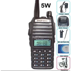 BAOFENG ασύρματος πομποδέκτης UV-82, VHF/UHF, 5W, μαύρος