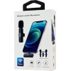 APEXEL ασύρματο μικρόφωνο APL-MIC004, Lightning, 2.4GHz, μαύρο