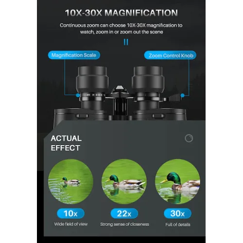 APEXEL κιάλια APS-PB10-30X50, 10x-30x zoom, Φ 50mm, μαύρα