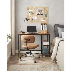 Vasagle Mεταλλικό γραφείο 100 x 50 x 75 cm  Χρώματος Καφέ (LWD046B01) (VASLWD046B01)