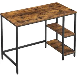 Vasagle Mεταλλικό γραφείο 100 x 50 x 75 cm  Χρώματος Καφέ (LWD046B01) (VASLWD046B01)
