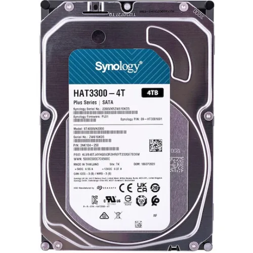 Synology Σκληρός Δίσκος 4TB SATA III 6Gb/s 3.5