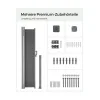 SONGMICS Πλευρική Tέντα 280 g/m² Grey (GSA205G) (SNGGSA205G)