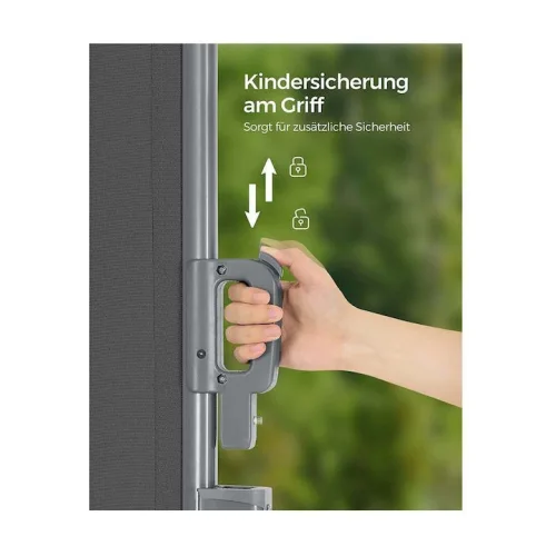 SONGMICS Πλευρική Tέντα 280 g/m² Grey (GSA205G) (SNGGSA205G)