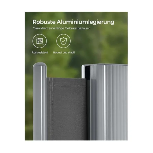 SONGMICS Πλευρική Tέντα 280 g/m² Grey (GSA205G) (SNGGSA205G)