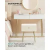 Songmics σκαμπό - τουαλέτας λευκό (cream white)  (LOM505WZ02) (SNGLOM505WZ02)