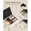 Songmics σκαμπό - τουαλέτας λευκό (cream white)  (LOM505WZ02) (SNGLOM505WZ02)