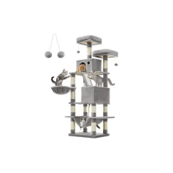 Feandrea Cat Tower XXl, Height 206 cm, up to 6 Cats (PCT190W01)  (FEAPCT190W01)