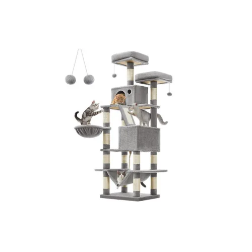 Feandrea Cat Tower XXl, Height 206 cm, up to 6 Cats (PCT190W01)  (FEAPCT190W01)
