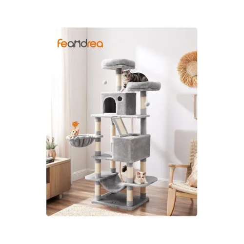 Feandrea Cat Tower XXl, Height 206 cm, up to 6 Cats (PCT190W01)  (FEAPCT190W01)