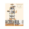 Feandrea Cat Tower, Height 143 cm, for up 4 Cats (PCT161W01)  (FEAPCT161W01)