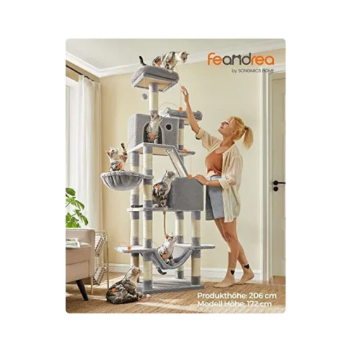 Feandrea Cat Tower, Height 143 cm, for up 4 Cats (PCT161W01)  (FEAPCT161W01)