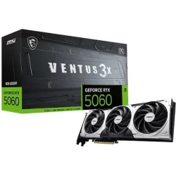 MSI VGA PCI-E NVIDIA GF RTX 5060 8G VENTUS 3X OC, 8GB/128BIT, GDDR7, HDMI/ 3xDP, TRIPLE FAN, 2 SLOT FANSINK, 3YW.