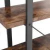 Vasagle Μεταλλική Ραφιέρα με 5 Ξύλινα Ράφια 105 x 33.5 x 177.5 cm  (LLS55BX) (VASLLS55BX)
