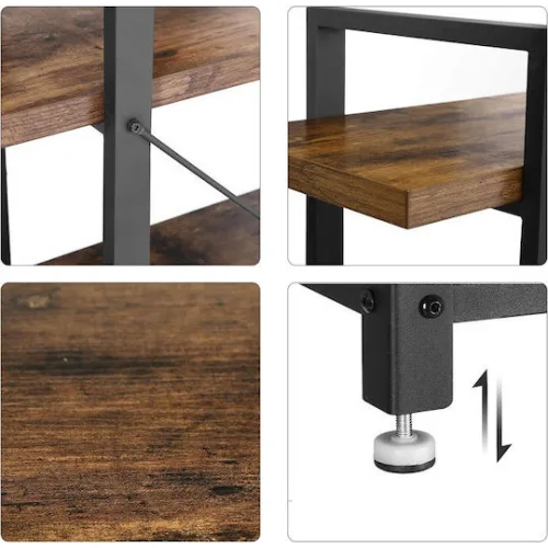 Vasagle Μεταλλική Ραφιέρα με 5 Ξύλινα Ράφια 105 x 33.5 x 177.5 cm  (LLS55BX) (VASLLS55BX)