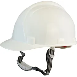 BORMANN Pro BPP2430 Κράνος Προστασίας ΑBS Λευκό,Αεριζόμενο,με Υφασμάτινους Ιμάντες 6 θέσεων