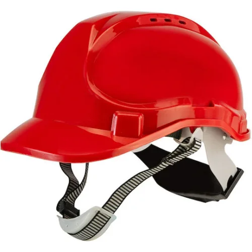 BORMANN Pro BPP2434 Κράνος Προστασίας ABS Κόκκινο, Αεριζόμενο, με Υφασμάτινους Ιμάντες 6 θέσεων