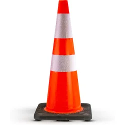 BORMANN Pro BPP2486 Κώνος Οδικής Σήμανσης Pvc, Ύψος 71cm, Βαριά Βάση