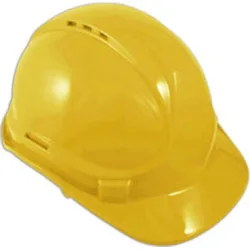 BORMANN Pro BPP2432 Κράνος Προστασίας ΑΒS Κίτρινο,Αεριζόμενο,με Υφασμάτινους Ιμάντες 6 θέσεων