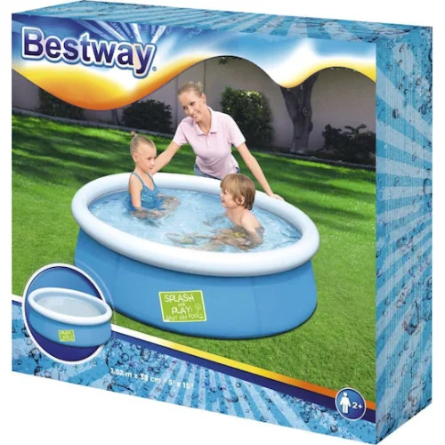 BESTWAY παιδική φουσκωτή πισίνα 57241, 477lt, Φ152x38cm, μπλε