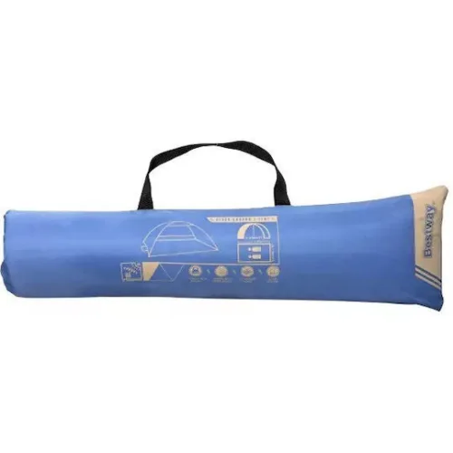 BESTWAY σκίαστρο παραλίας 68105, 2 ατόμων, 200x120x95cm, μπλε/καφέ