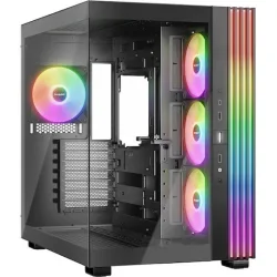 BEQUIET PC CHASSIS LIGHT BASE 600 LX BLACK BGW67, MIDI TOWER ATX, ARGB LIGHTING, W/O PSU, Side: 3x Light Wings LX Reversed 120mm PWM, Rear: 1x Light Wings LX 120mm PWM, 3YW.