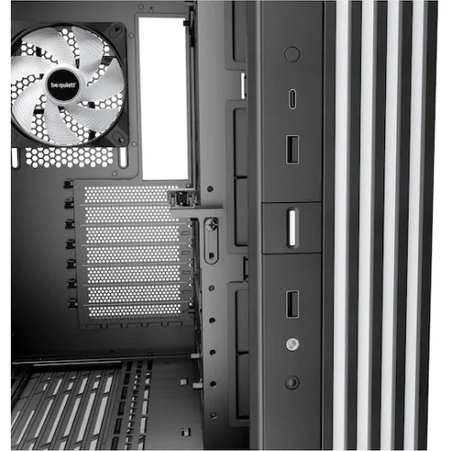 BEQUIET PC CHASSIS LIGHT BASE 600 LX BLACK BGW67, MIDI TOWER ATX, ARGB LIGHTING, W/O PSU, Side: 3x Light Wings LX Reversed 120mm PWM, Rear: 1x Light Wings LX 120mm PWM, 3YW.