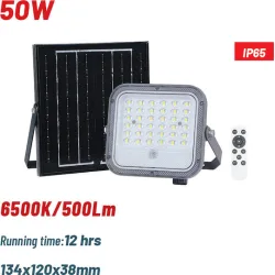 BORMANN Pro BLF2050 Προβολέας Ηλιακός LED 50W 6500K 500Lm 90° IP65